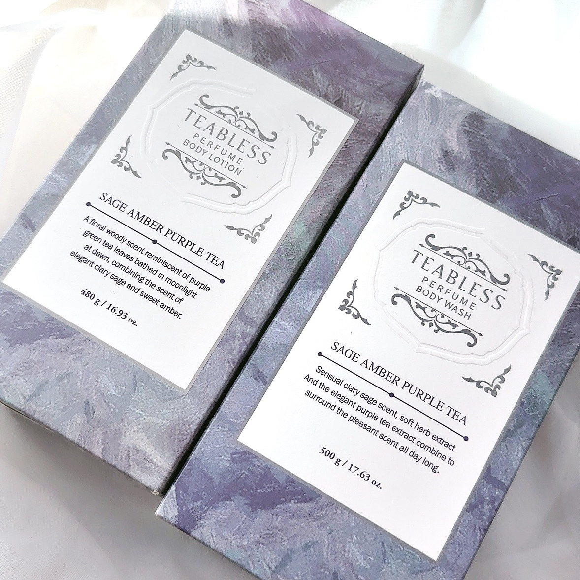 パフュームボディローション セイジアンバーパープルティー/TEABLESS/ボディローションを使ったクチコミ（3枚目）
