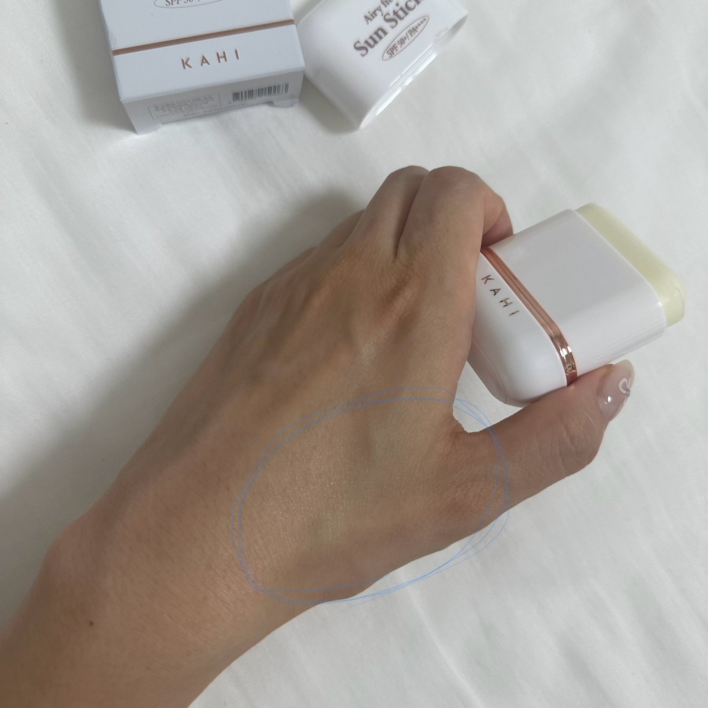 エアリーフィットサンスティック/KAHI/日焼け止めスティックを使ったクチコミ(3枚目)