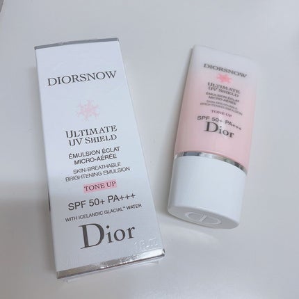 【旧】スノー UVシールド トーンアップ 50+/Dior/日焼け止めミルクを使ったクチコミ(1枚目)