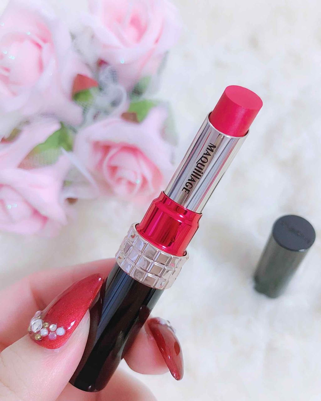 ドラマティックルージュN/マキアージュ/口紅を使ったクチコミ(2枚目)