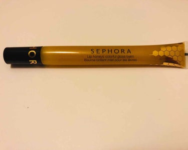 Sephora のリップグロス。こちらはOrange Blossomというカラーです。

Sephoraのwebの写真だと茶色っぽい色に見えますが、実際は黄色っぽいです。
Texture は濃い感じ(ペ