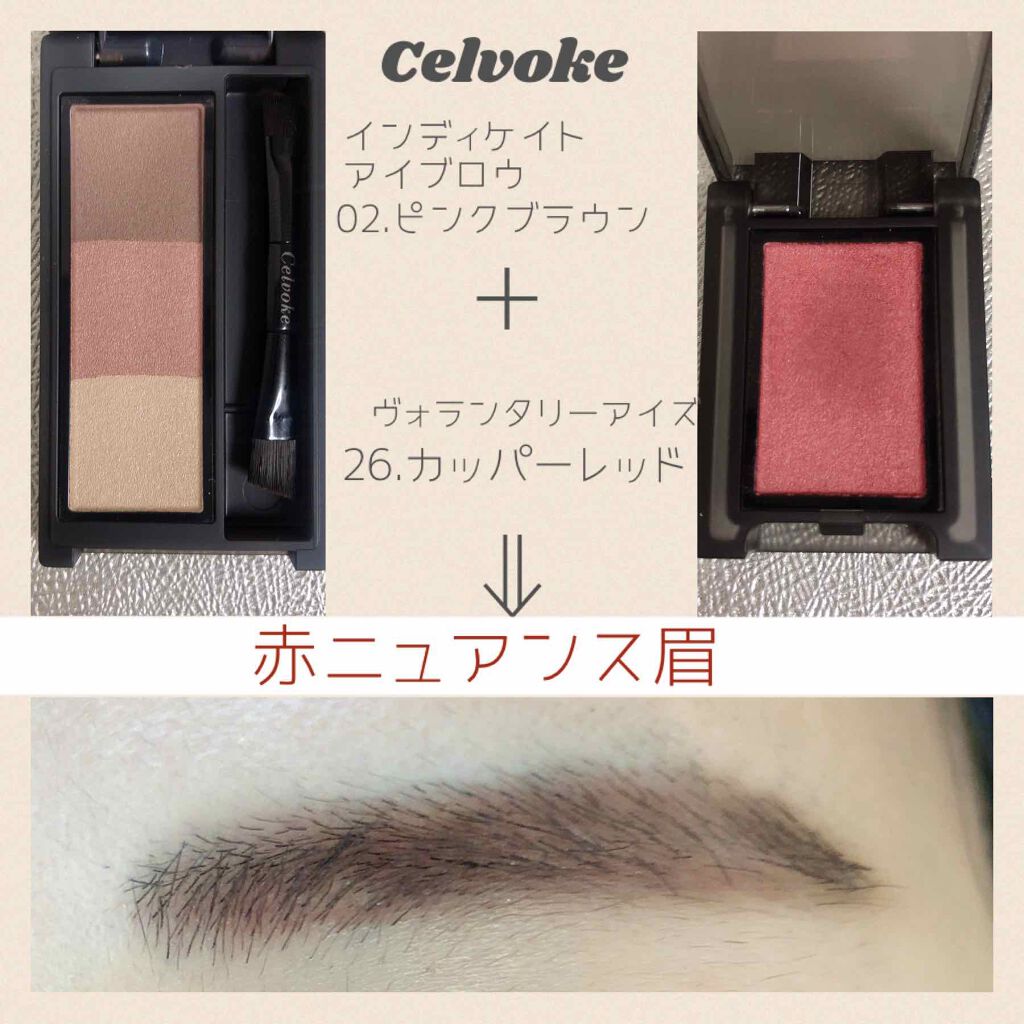 セルヴォーク インディケイトアイブロウパウダー/Celvoke/パウダーアイブロウを使ったクチコミ（2枚目）