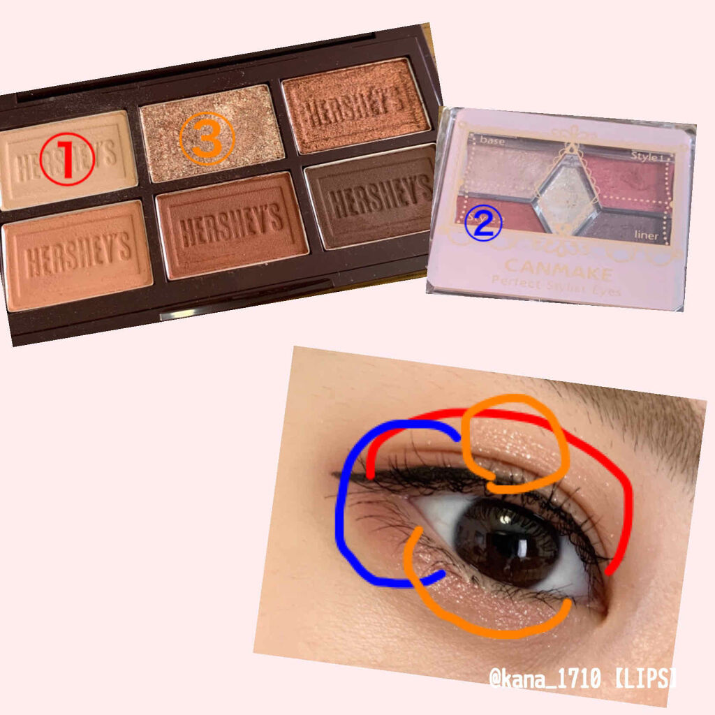 ハーシー プレイカラーアイズミニ/ETUDE/アイシャドウパレットを使ったクチコミ（2枚目）