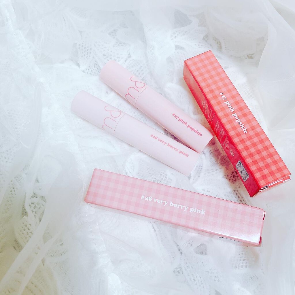 ジューシーラスティングティント/rom&nd/リップティントを使ったクチコミ（1枚目）