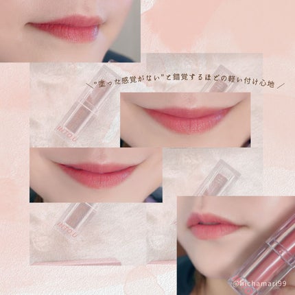 フェザーマットリップスティック/INTO U/口紅を使ったクチコミ(5枚目)