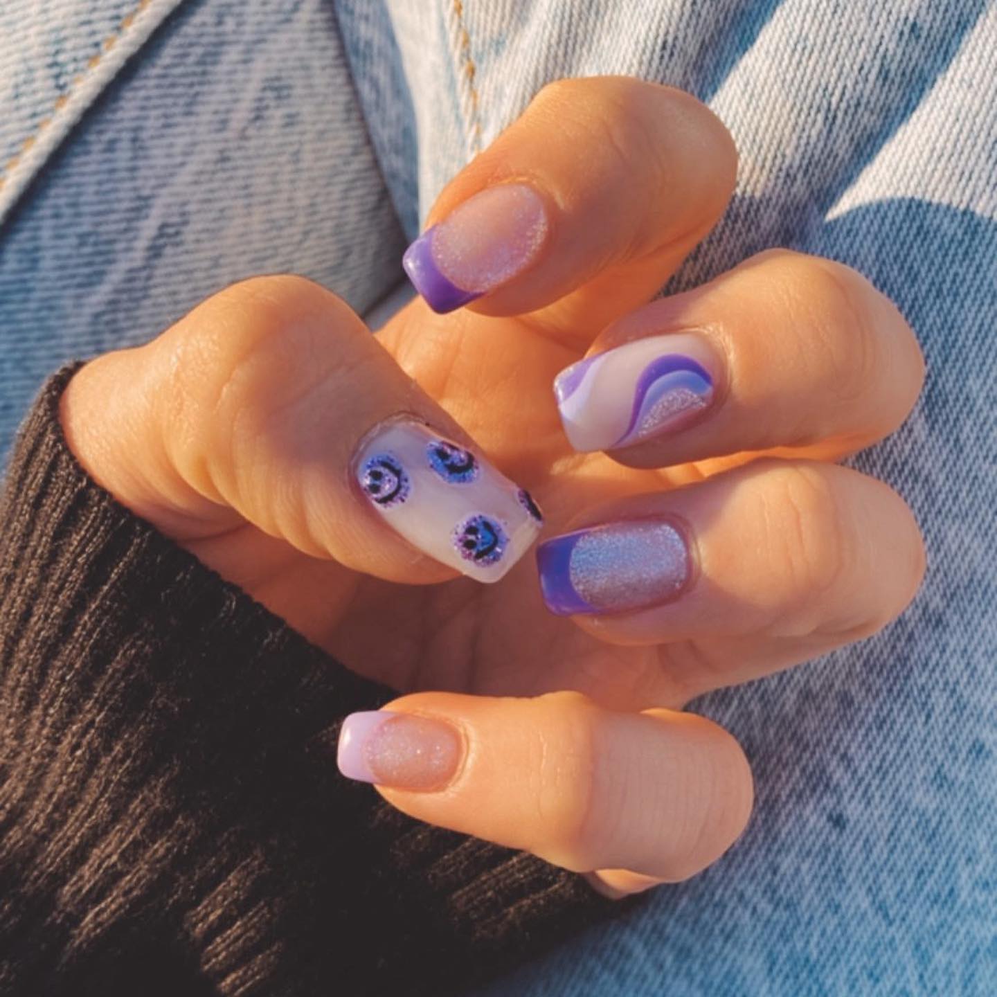 #フレンチネイルのネイルデザイン