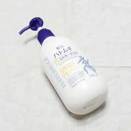 ハトムギ UVミルキージェル/麗白/日焼け止めミルクを使ったクチコミ(1枚目)