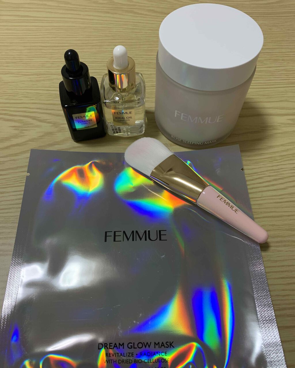 ドリームグロウマスク RR（透明感・キメ）/FEMMUE/シートマスク・パックを使ったクチコミ（1枚目）