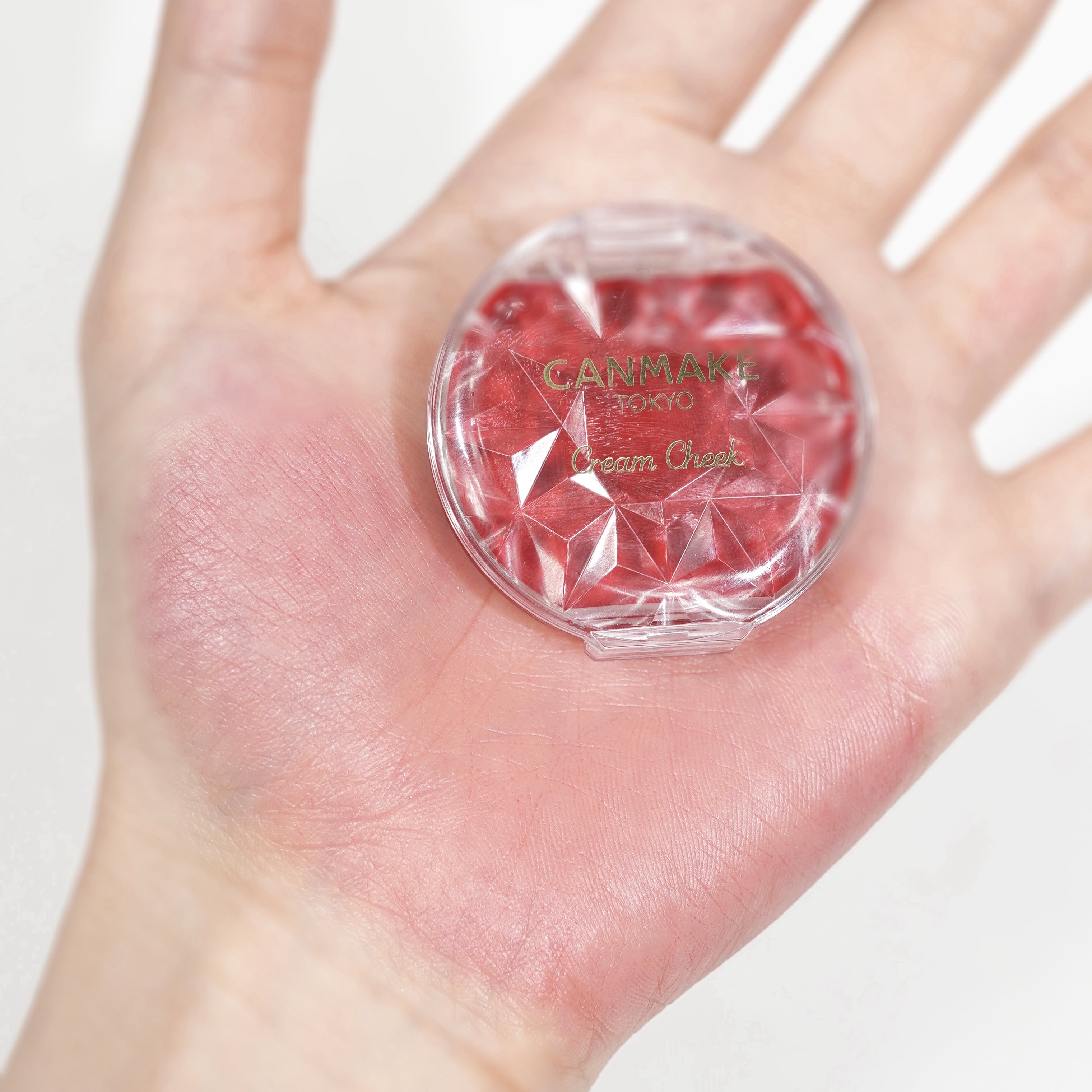 クリームチーク（クリアタイプ） CL01 クリアレッドハート/キャンメイク/ジェル・クリームチークを使ったクチコミ（3枚目）