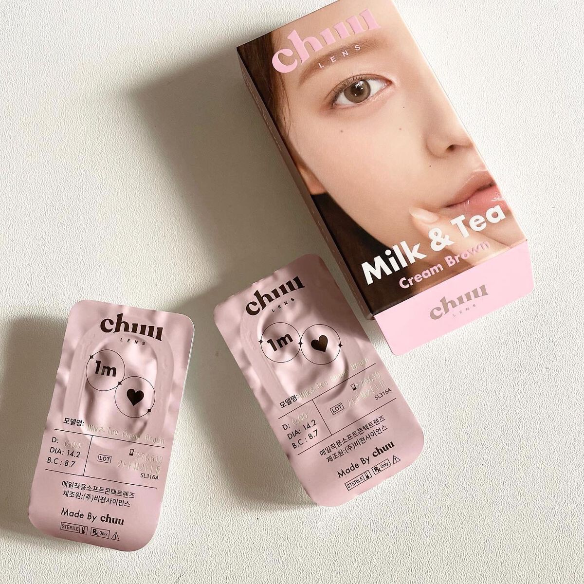 chuuLENS Milk&Tea 1day/chuu LENS/ワンデー（１DAY）カラコンを使ったクチコミ（2枚目）