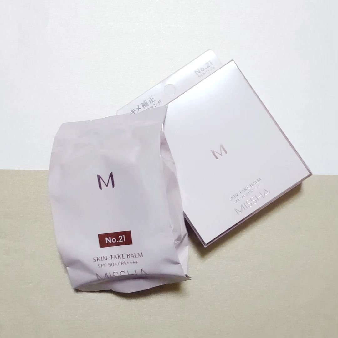 ミシャ M スキンフェイクバーム/MISSHA/クリーム・エマルジョンファンデーションを使ったクチコミ（3枚目）