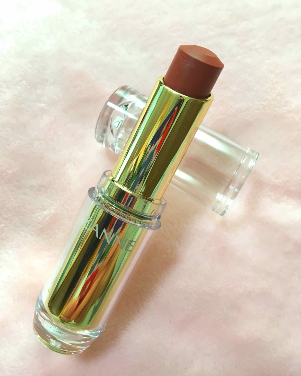 ラスティンググロスリップ/CEZANNE/口紅を使ったクチコミ（2枚目）