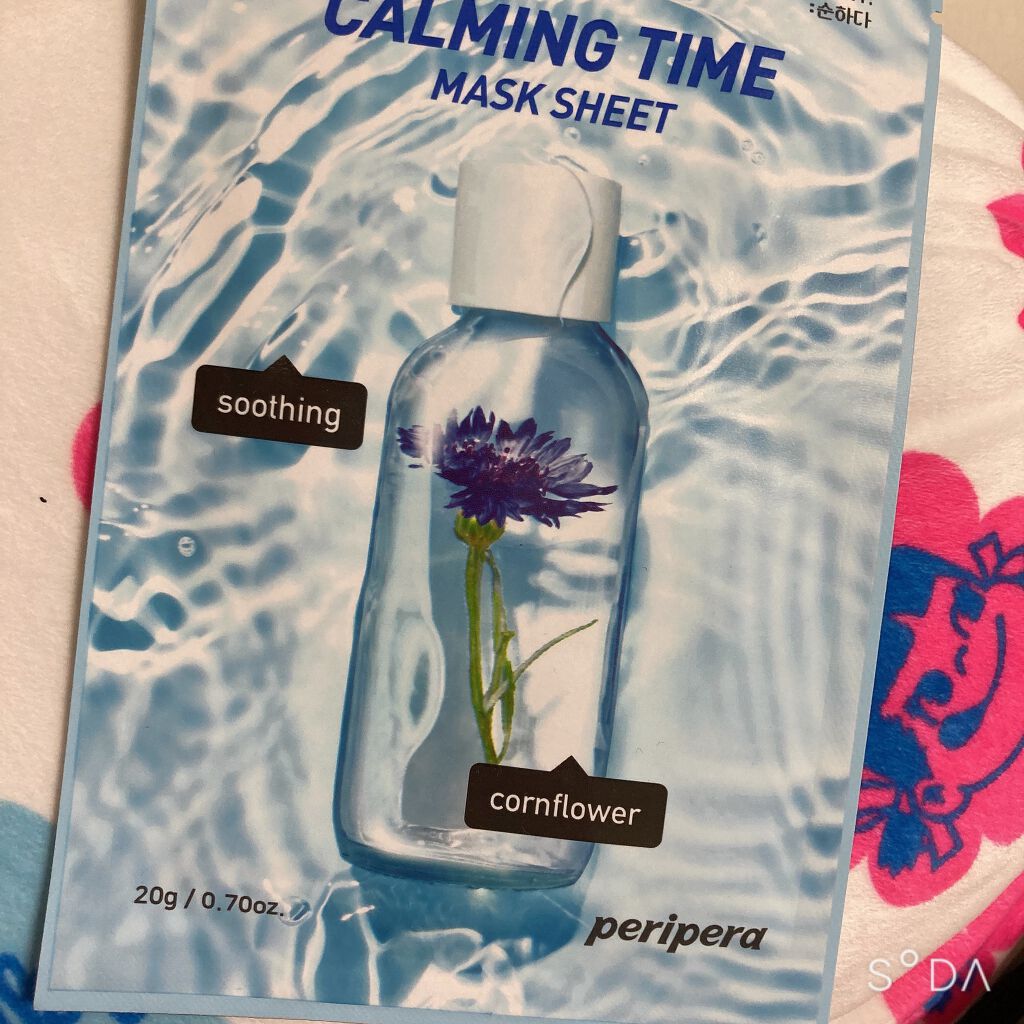 カーミング タイム マスク シート 02 CORNFLOWER SOOTHI/PERIPERA/シートマスク・パックを使ったクチコミ（1枚目）