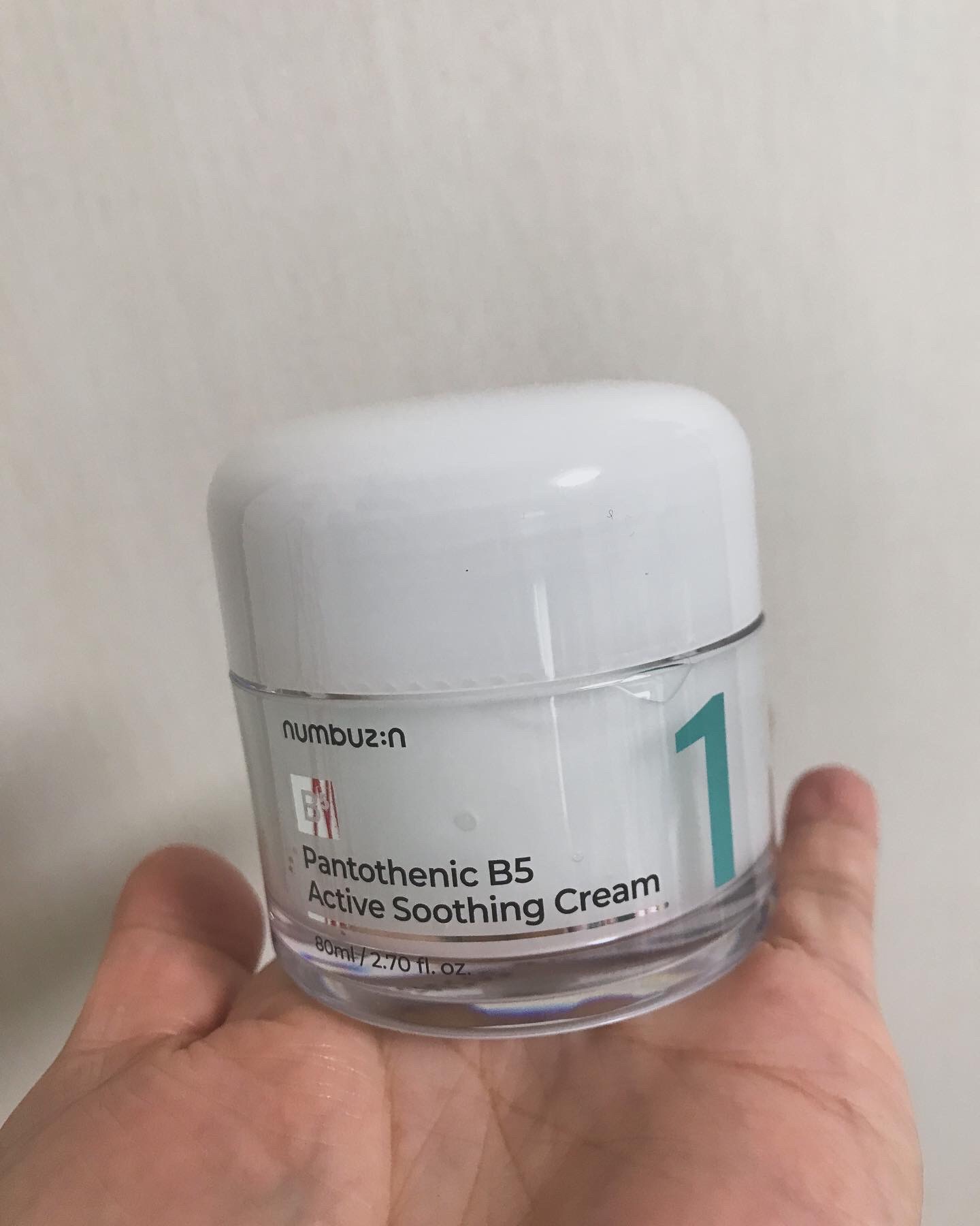 1番 塗るパントテン酸スージングクリーム/numbuzin/フェイスクリームを使ったクチコミ（1枚目）