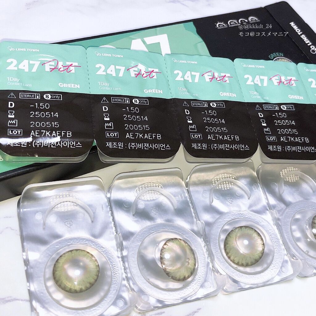 247 fit/THEPIEL/カラーコンタクトレンズを使ったクチコミ（2枚目）