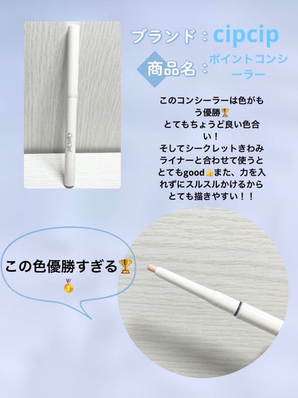 シークレットキワミライナー R/CipiCipi/リキッドアイライナーを使ったクチコミ(3枚目)
