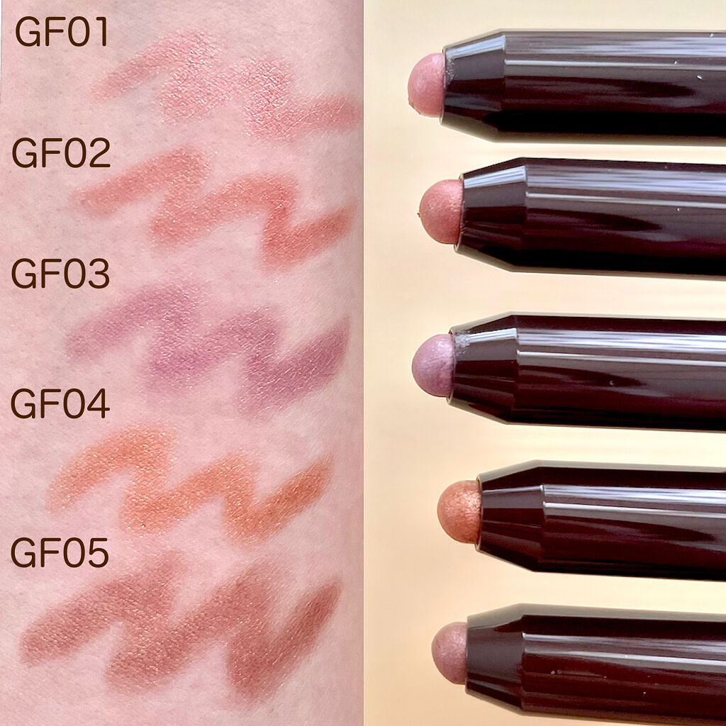 グリームオンフィットシャドウ/excel/スティックアイシャドウを使ったクチコミ（2枚目）