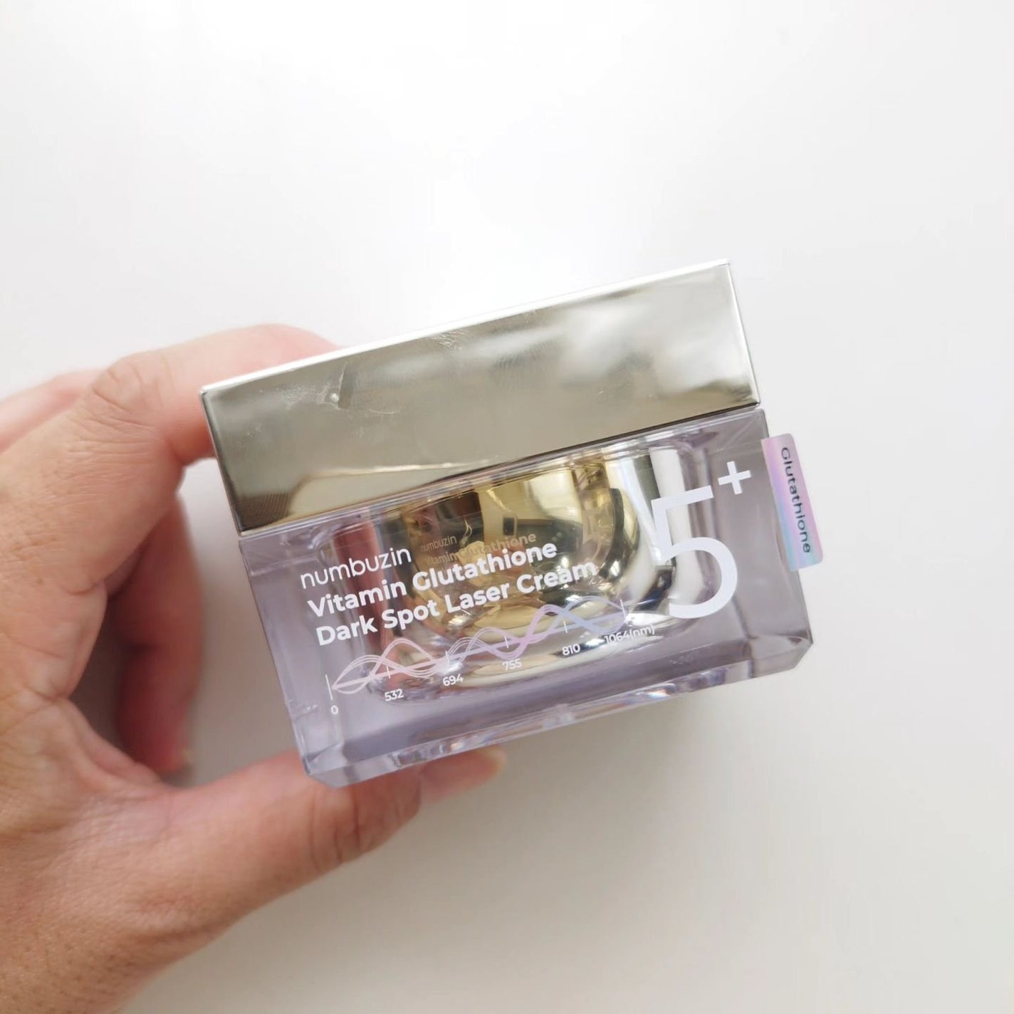 5番 白玉グルタチオンCメラゼロクリーム/numbuzin/フェイスクリームを使ったクチコミ(3枚目)