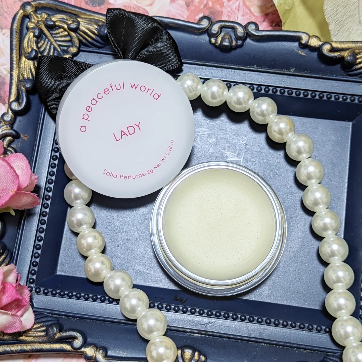 LADY ソリッドパフューム/a peaceful world/練り香水を使ったクチコミ（3枚目）