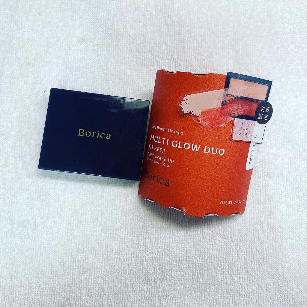 セラムマルチグロウデュオ 105 Brown Orange/Borica/クリームハイライトを使ったクチコミ（1枚目）
