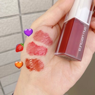  ルージュ アンリミテッド リキッド ラッカー/shu uemura/口紅を使ったクチコミ（2枚目）