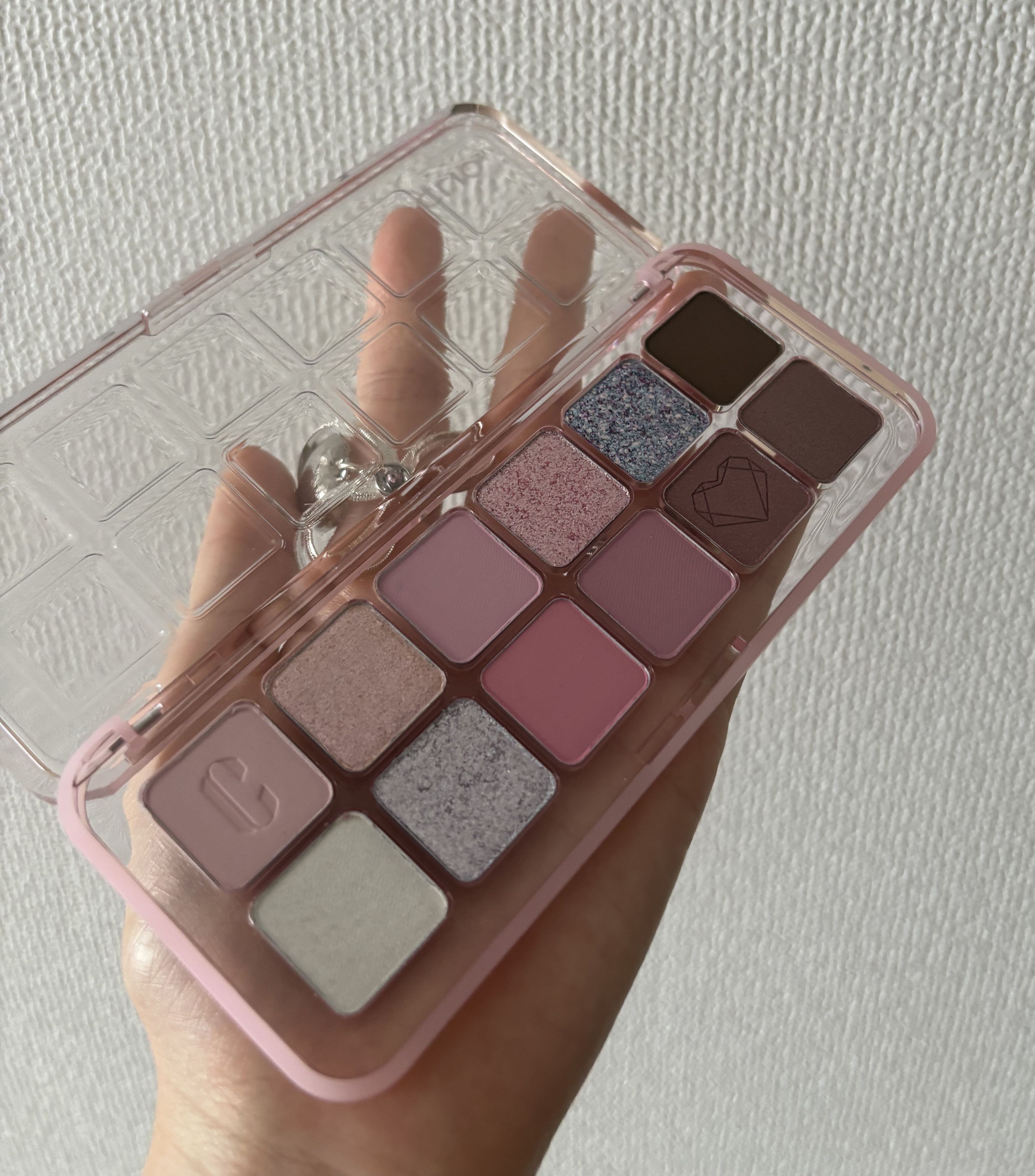 プロ アイ パレット エアー 12 クリスタル ポー(CRYSTAL PAW)/CLIO/アイシャドウパレットを使ったクチコミ（3枚目）