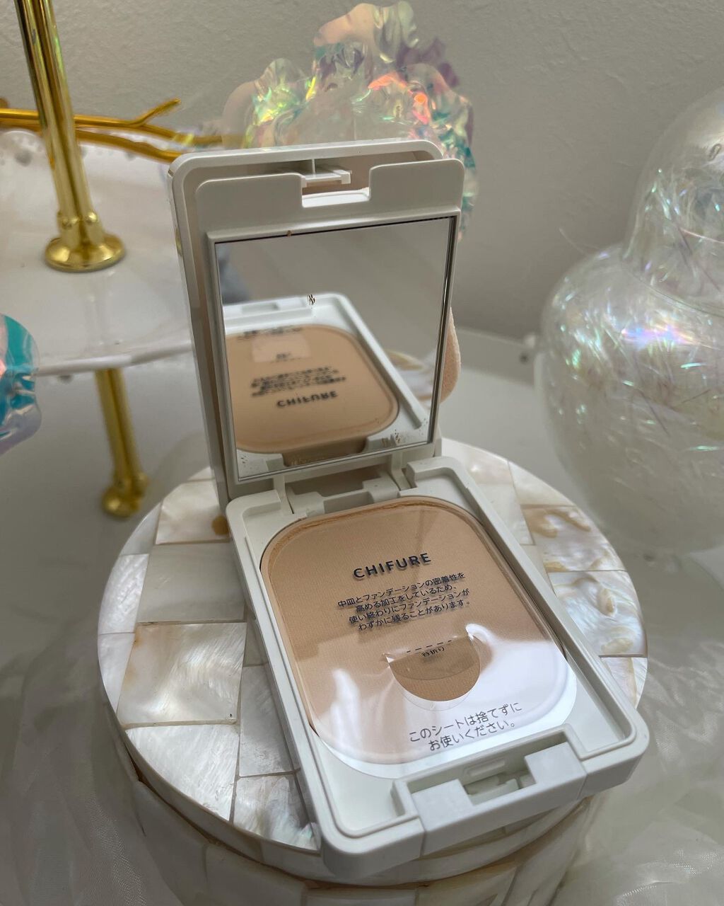 UV パウダー ファンデーション/ちふれ/パウダーファンデーションを使ったクチコミ(8枚目)