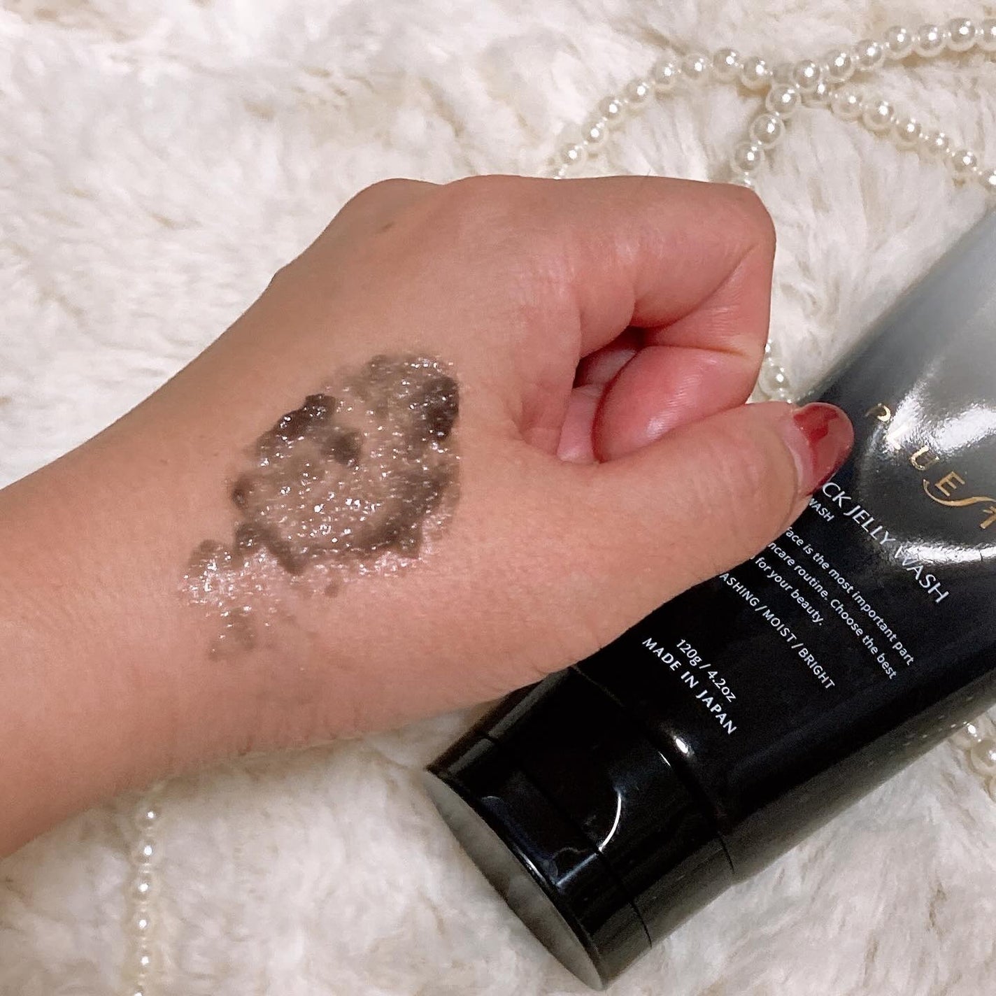 BLACK JELLY WASH(ブラックジェリーウォッシュ)/PLUEST/その他洗顔料を使ったクチコミ(4枚目)