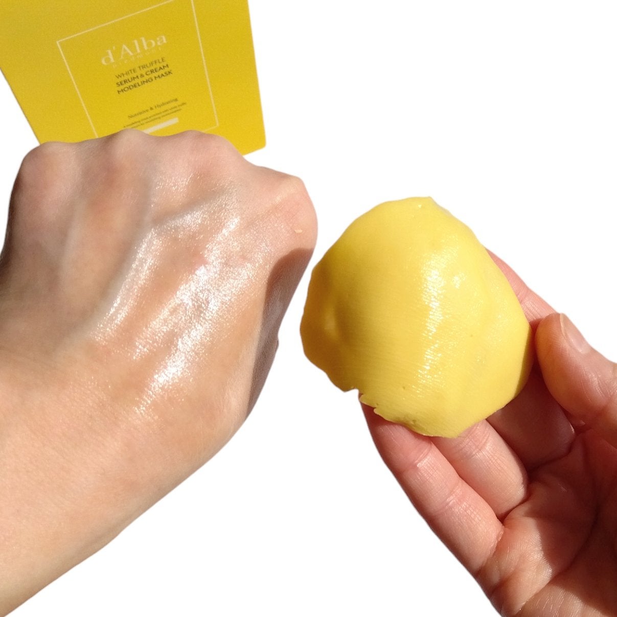 WHITE TRUFFLE SERUM & CREAM MODELING MASK/ダルバ/その他スキンケアを使ったクチコミ(5枚目)