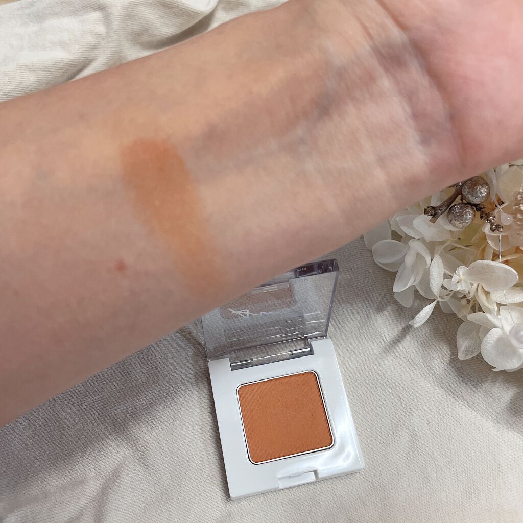 SUIKOミネラルマルチカラー 01 ピュアテラコッタ/SUIKO HATSUCURE/単色アイシャドウを使ったクチコミ（3枚目）