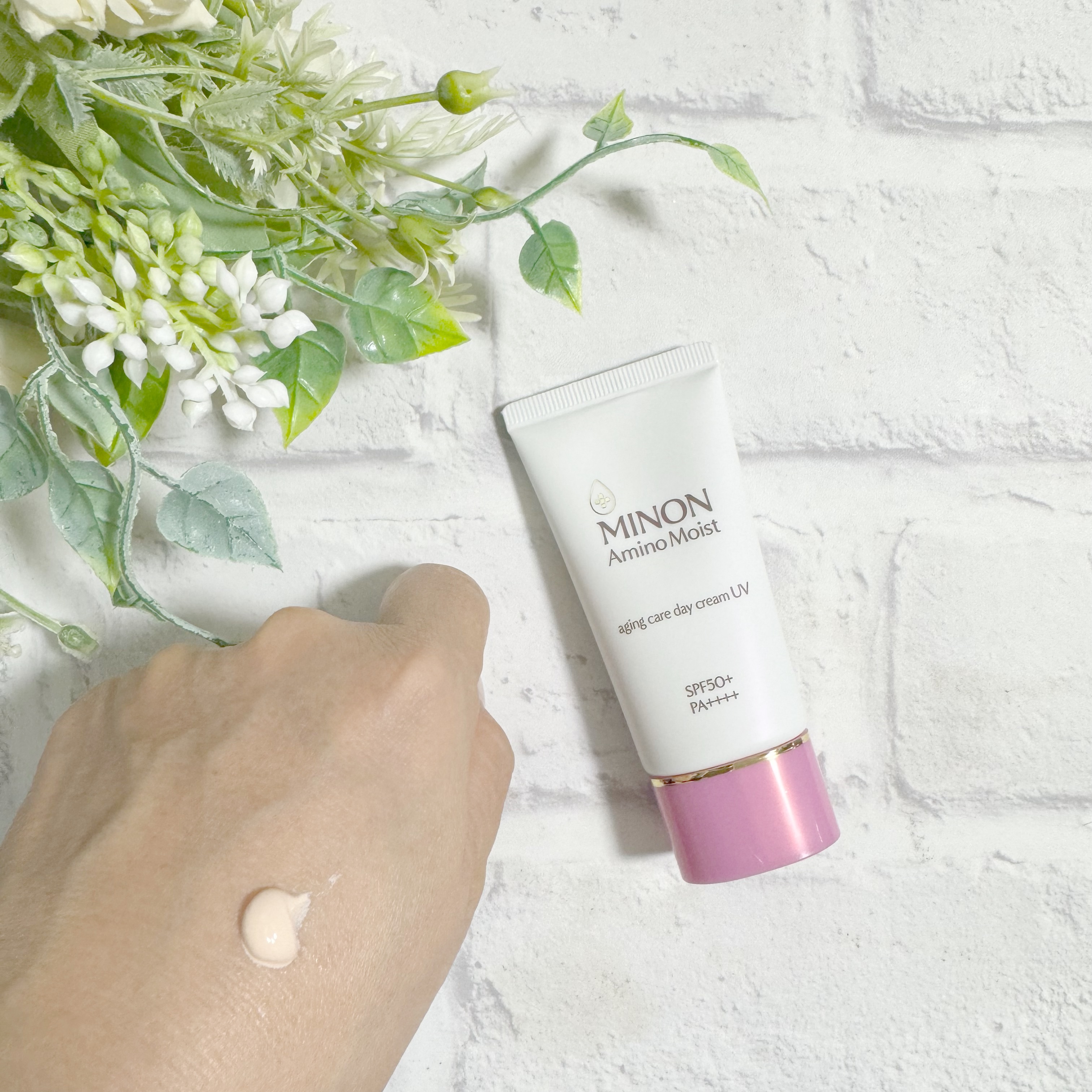 ミノン アミノモイスト エイジングケア デイクリームUV/ミノン/日焼け止めクリームを使ったクチコミ（3枚目）