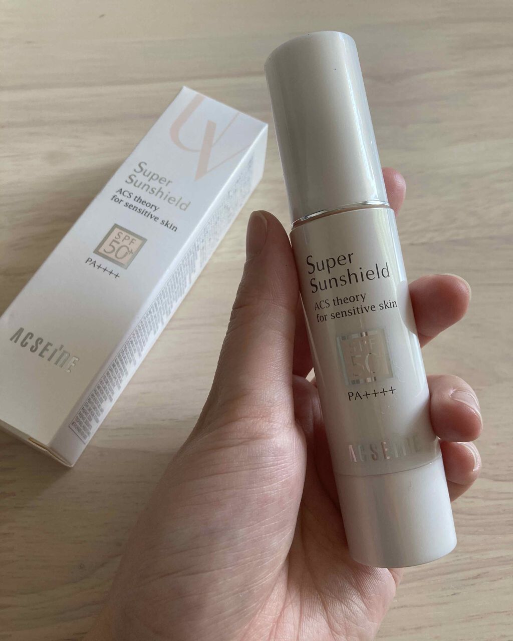 スーパーサンシールド EX<R>/ACSEINE/日焼け止めクリームを使ったクチコミ(2枚目)