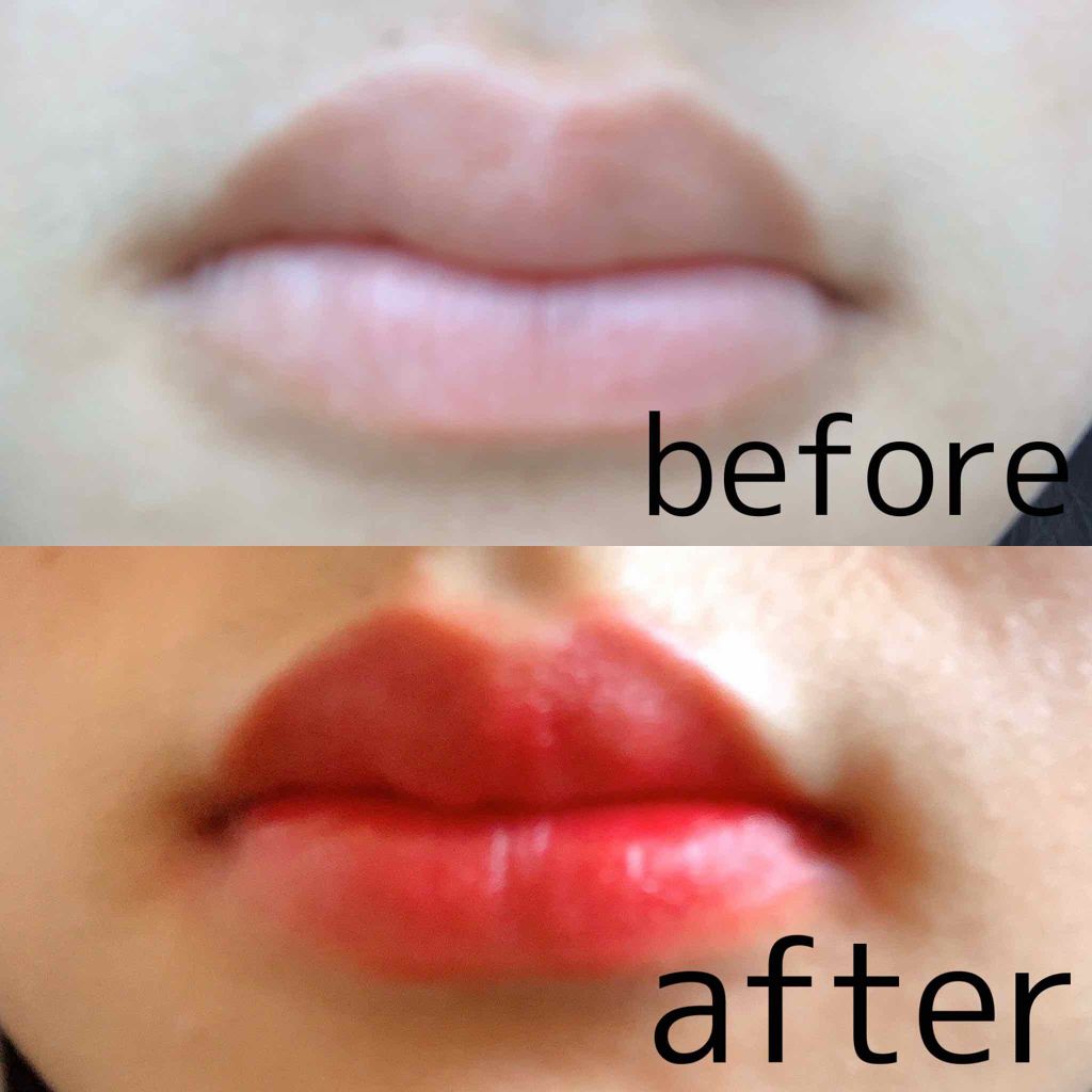 ディアダーリン ウォータージェルティント (アイスティント)/ETUDE/口紅を使ったクチコミ(3枚目)