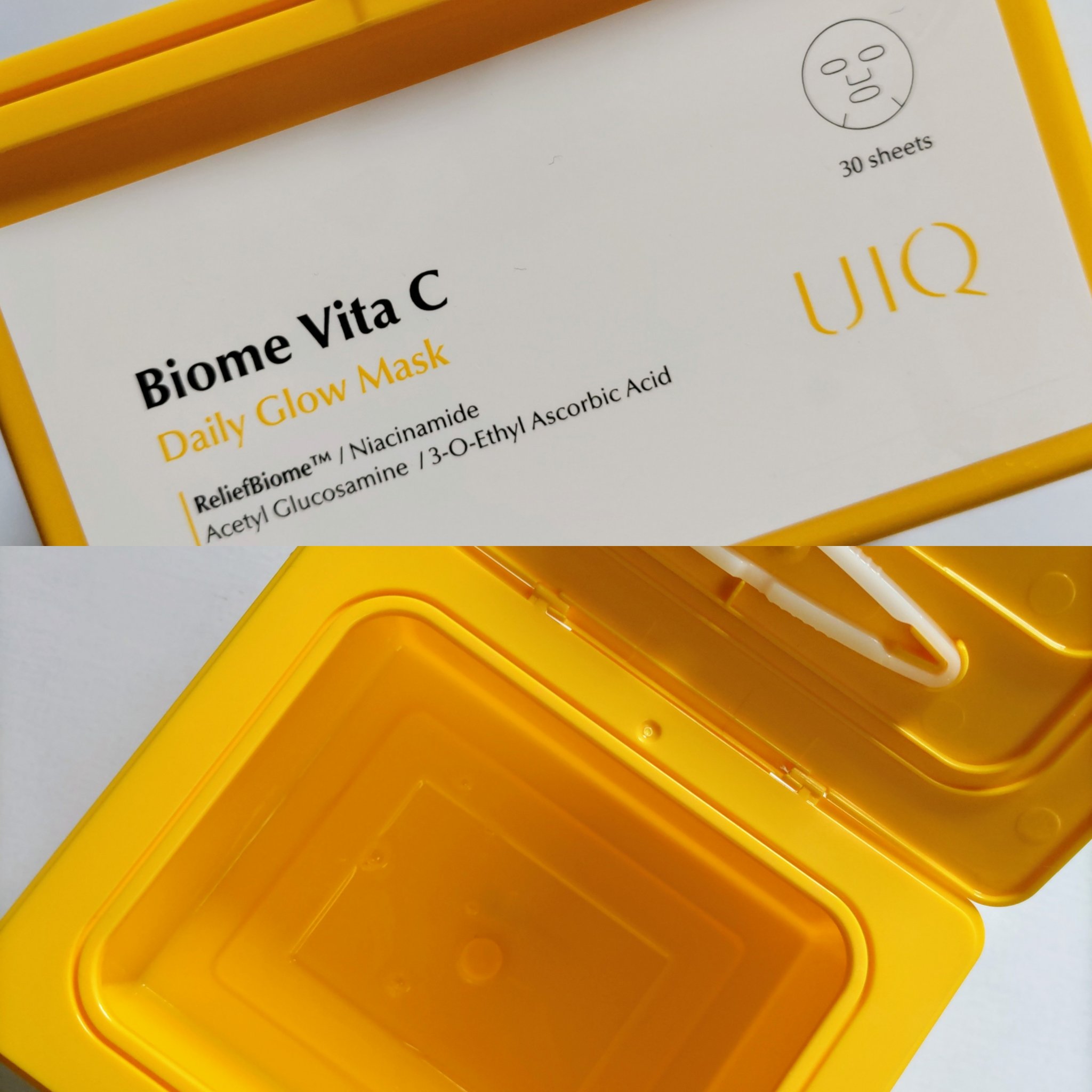 バイオームビタCグローデイリーシートマスク/UIQ/シートマスク・パックを使ったクチコミ（1枚目）