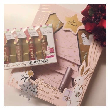 The Sweet Smell of Christmas Mini Melted Liquified lipstick Set /Too Faced/口紅を使ったクチコミ（2枚目）