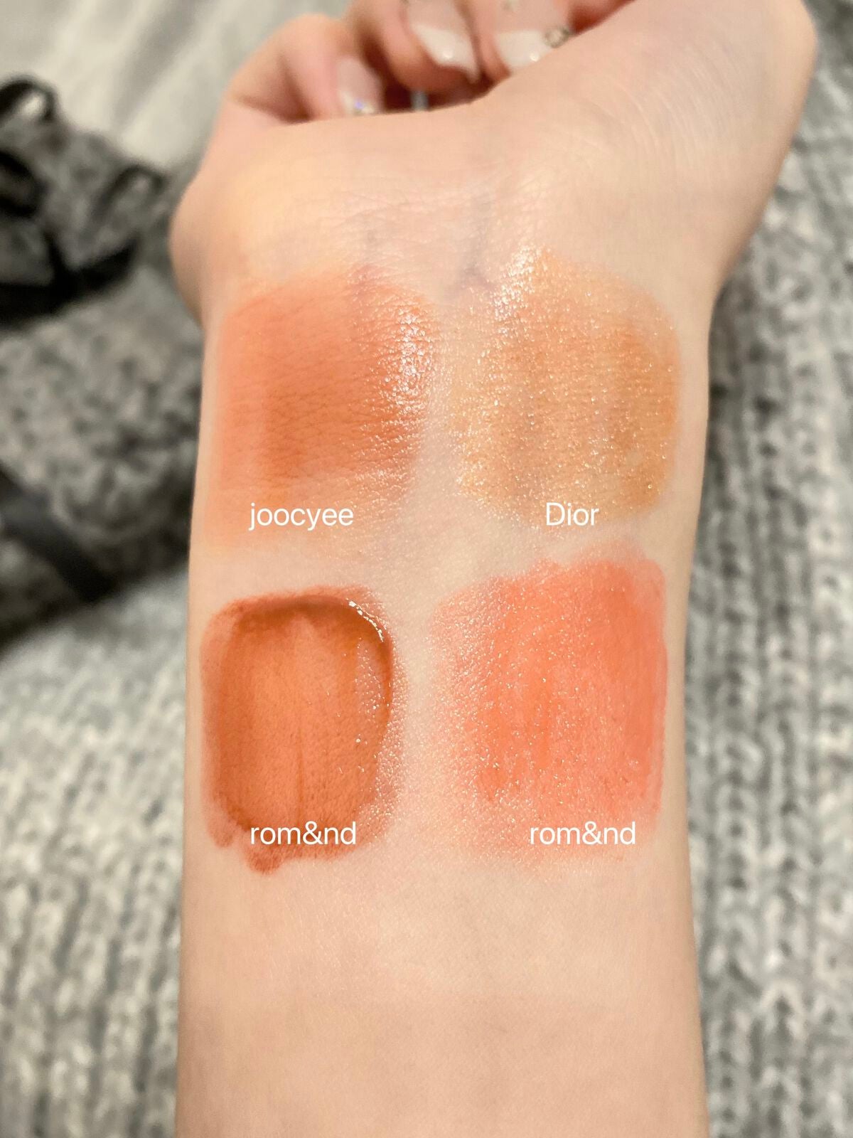 Dior・rom&nd・Joocyeeの口紅・グロス・リップライナー Dior・rom&nd・Joocyeeの口紅・グロス・リップライナー