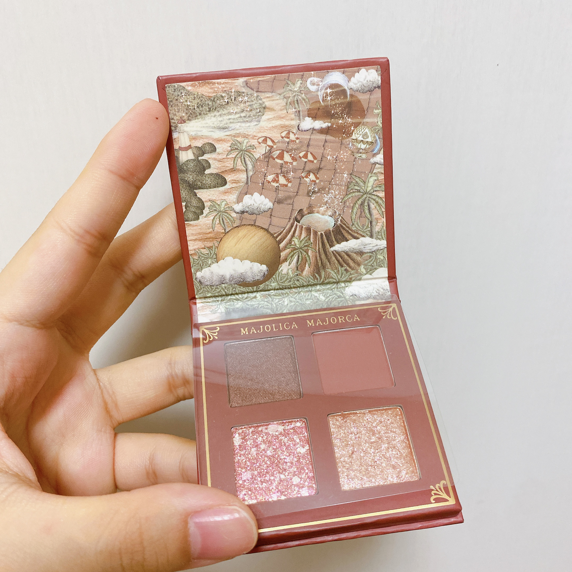 シャドーフラッシュ  RD352 ブリックブラウン（雲間のバランス）/MAJOLICA MAJORCA/アイシャドウパレットを使ったクチコミ（2枚目）