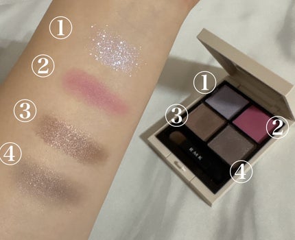 RMK シンクロマティック アイシャドウパレット/RMK/アイシャドウパレットを使ったクチコミ(4枚目)