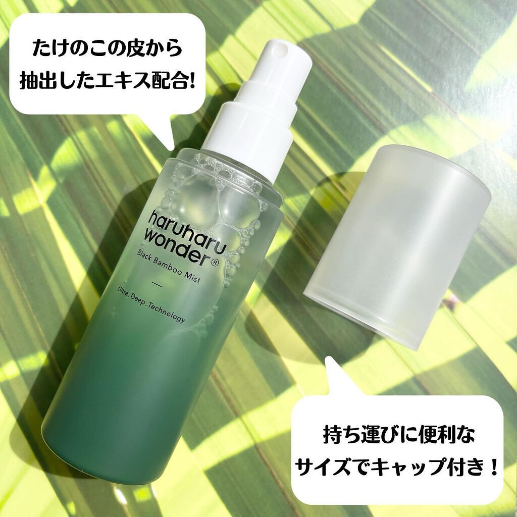 ブラックバンブーミスト/haruharu wonder/ミスト状化粧水を使ったクチコミ（3枚目）