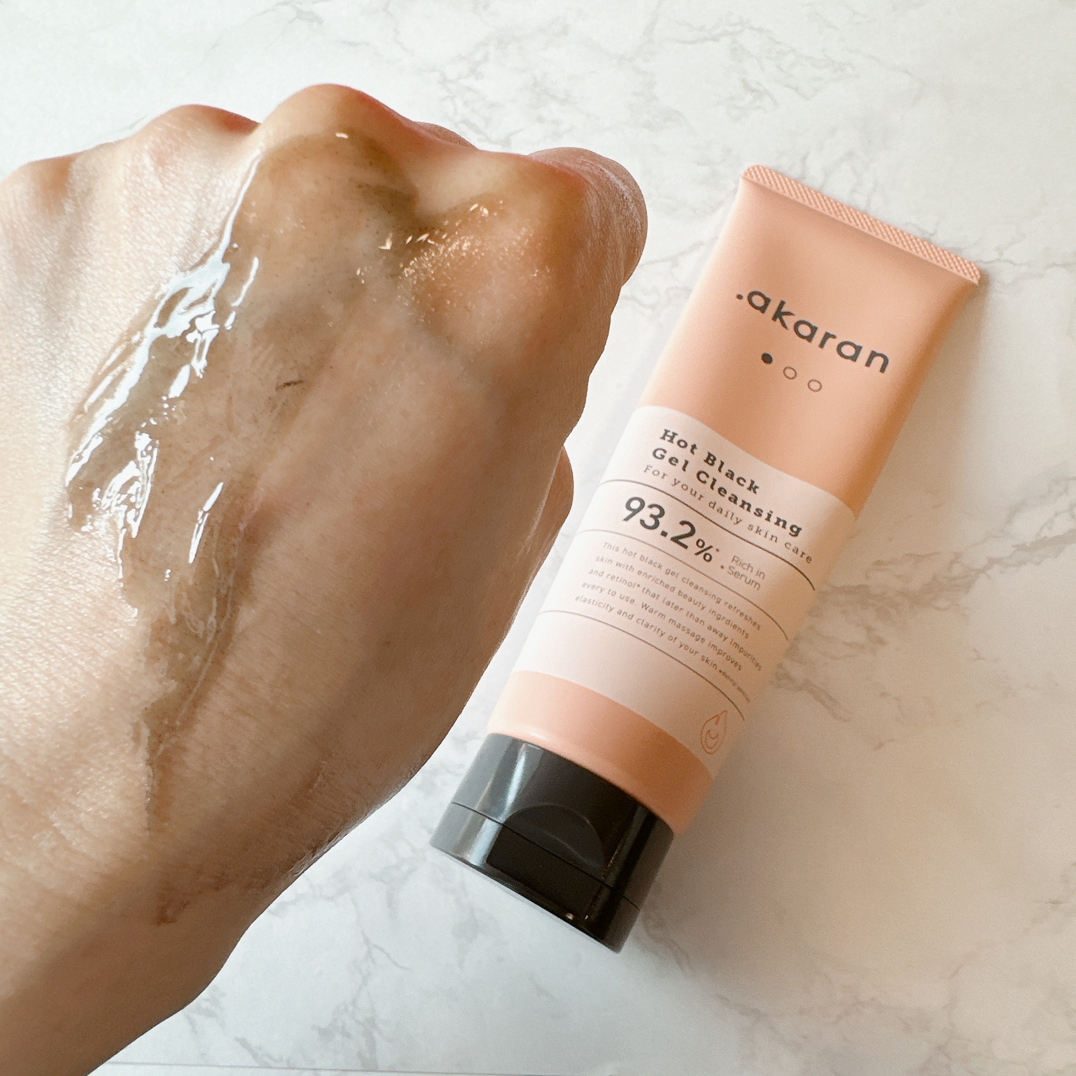ホットブラックジェルクレンジング/.akaran/クレンジングジェルを使ったクチコミ（2枚目）