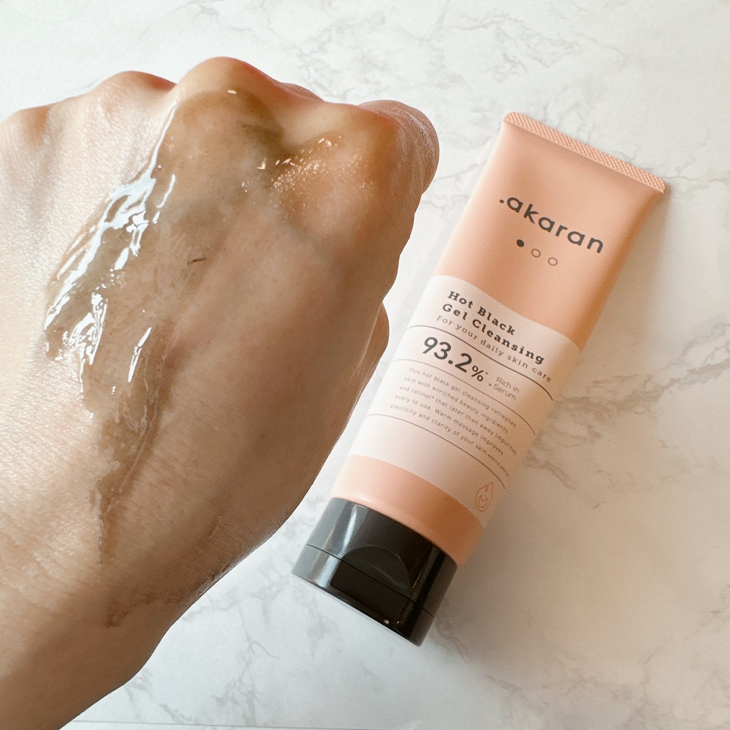 ホットブラックジェルクレンジング/.akaran/クレンジングジェルを使ったクチコミ(2枚目)