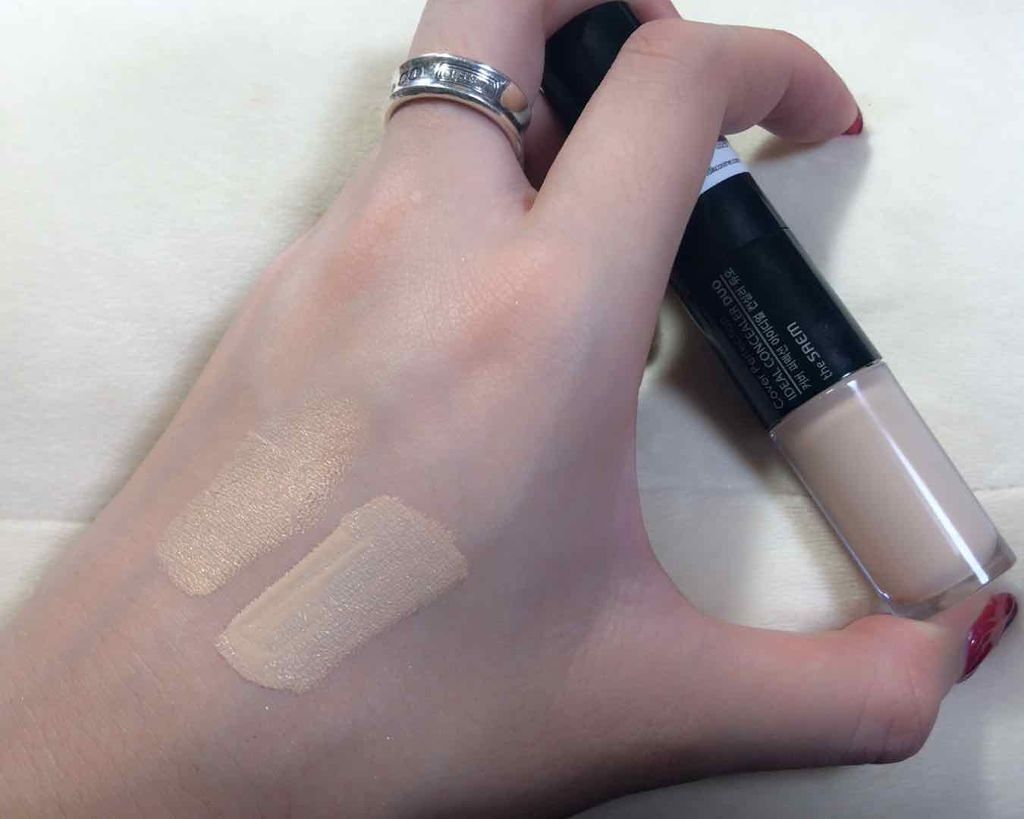 カバーパーフェクション アイディールコンシーラー デュオ/the SAEM/スティックコンシーラーを使ったクチコミ(1枚目)