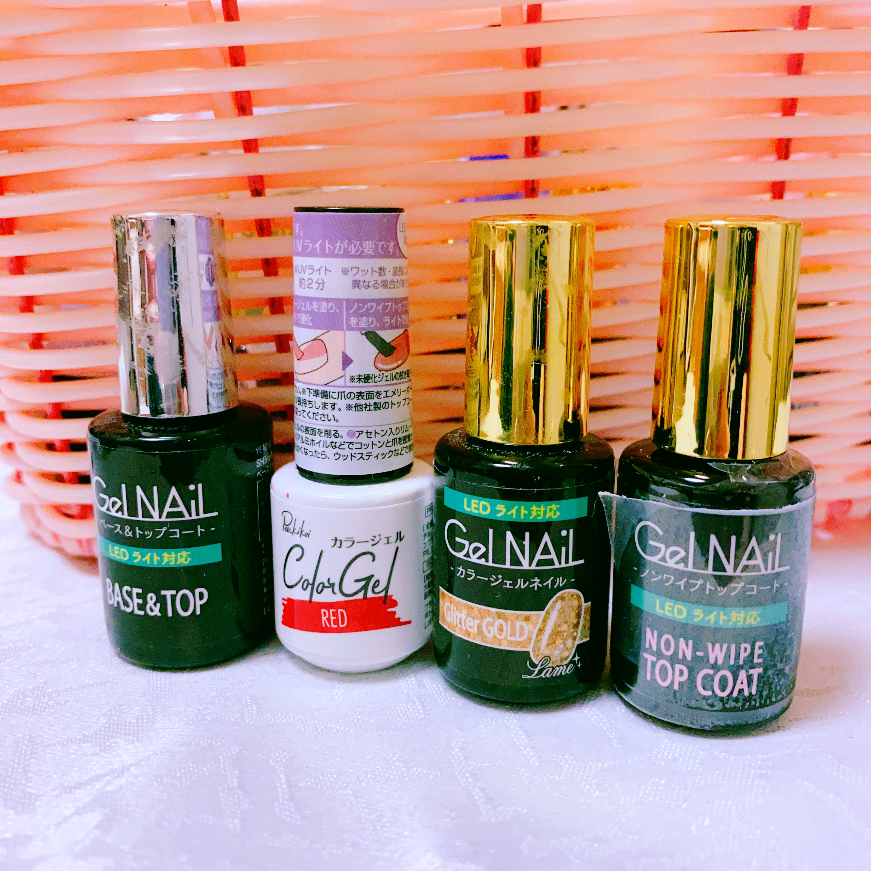 パル カラージェル レッド/キャンドゥ/ジェルネイルを使ったクチコミ（2枚目）