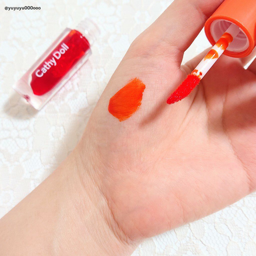 グロージェルティント/CathyDoll/口紅を使ったクチコミ（2枚目）