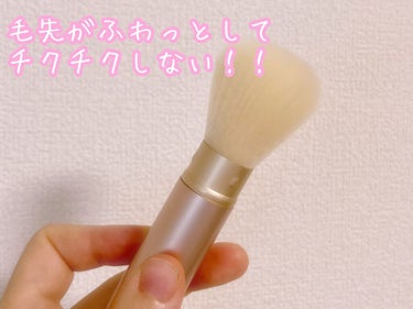 携帯フェイスブラシ（スライド式10.2cm）/DAISO/メイクブラシを使ったクチコミ（2枚目）