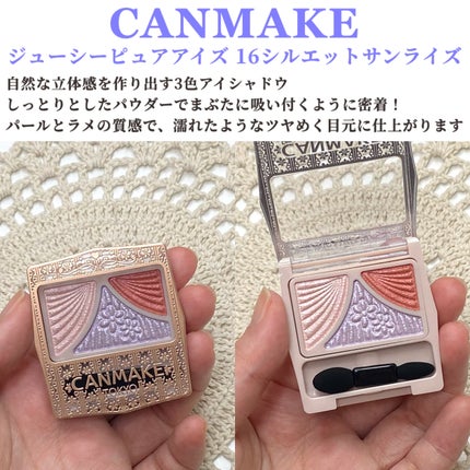 ジューシーピュアアイズ/キャンメイク/アイシャドウパレットを使ったクチコミ(2枚目)