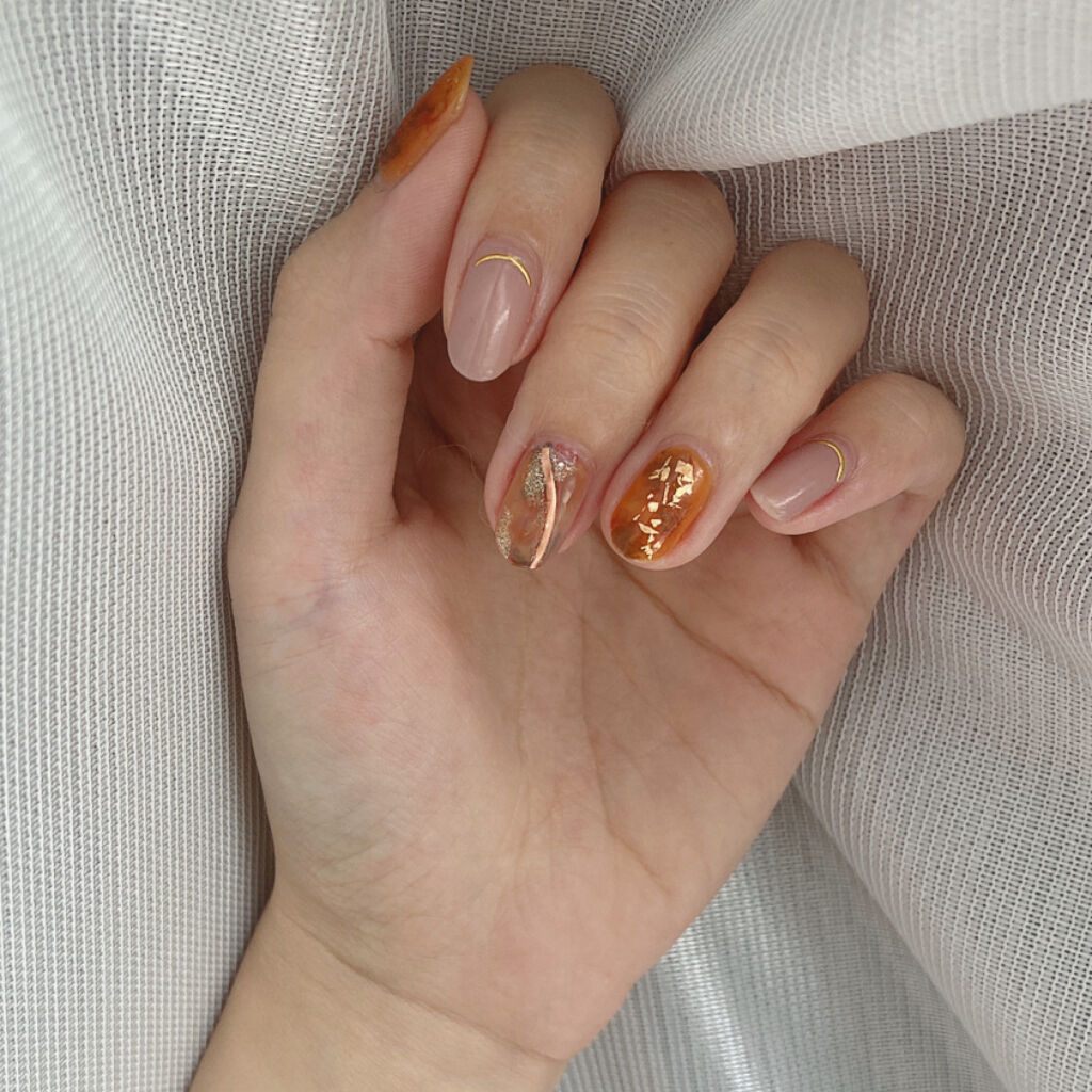 グロッシーコート/スキューズミー/オールインワンネイルを使ったクチコミ（2枚目）