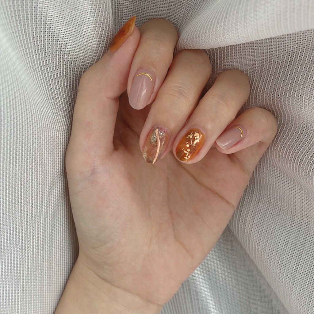 グロッシーコート/スキューズミー/オールインワンネイルを使ったクチコミ(2枚目)