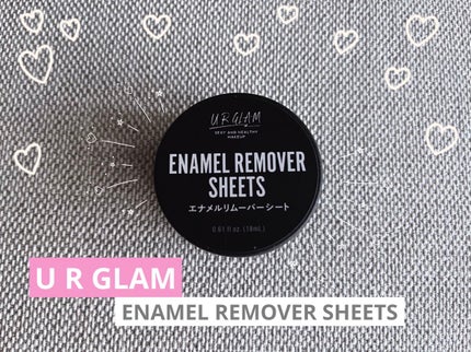 UR GLAM ENAMEL REMOVER SHEETS/U R GLAM/除光液を使ったクチコミ(1枚目)