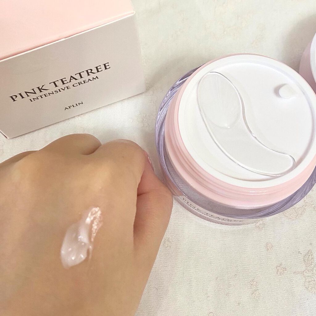 ピンクティーツリークリーム/APLIN/フェイスクリームを使ったクチコミ(3枚目)